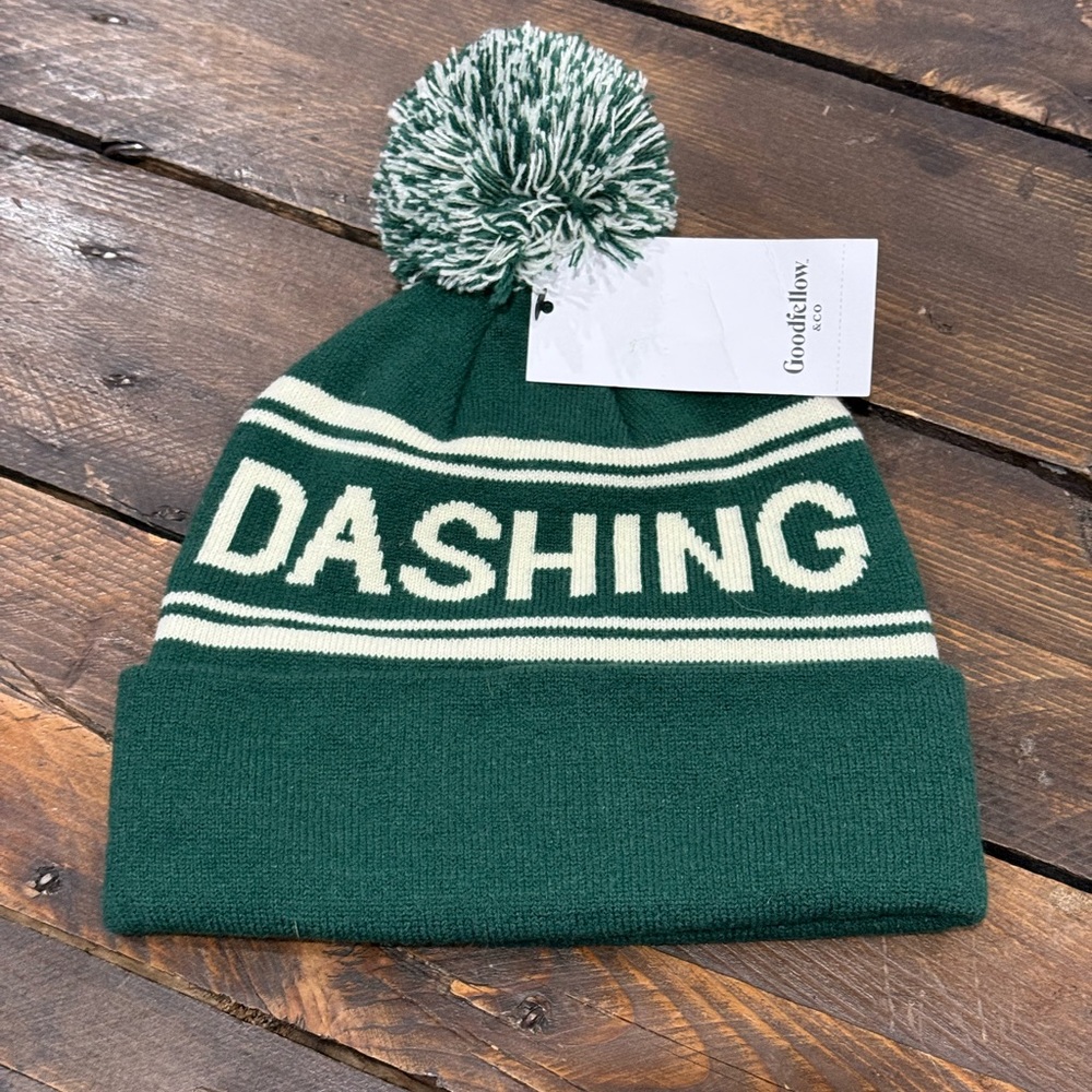 Target Green Pom-Pom Beanie ‘Dashing’ - NWT